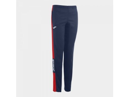 Dámské/Dívčí sportovní tepláky JOMA LONG PANT CHAMPIONSHIP IV NAVY-RED WOMAN (Velikost S, Barva NAVY-RED)
