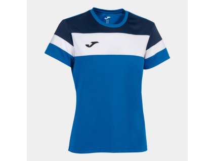 Dámské/Dívčí sportovní tričko JOMA CREW IV T-SHIRT ROYAL-DARK NAVY S/S (Velikost S, Barva ROYAL-NAVY)