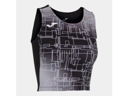 Dámský/Dívčí sportovní top JOMA ELITE VIII TOP BLACK (Velikost 128-140, Barva BLACK)