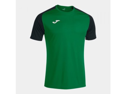 Pánské/Chlapecké sportovní tričko JOMA ACADEMY IV SHORT SLEEVE T-SHIRT GREEN BLACK (Velikost 2XL-3XL, Barva GREEEN-BLACK)