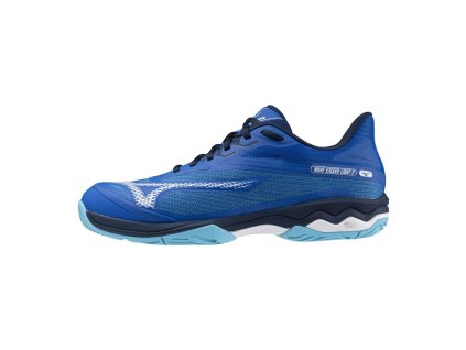 Pánská tenisová obuv Mizuno WAVE EXCEED LIGHT 2 AC / Mugen Blue/White/River Blue (Velikost 40.5/7.0)
