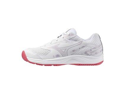 Dětská halová obuv Mizuno STEALTH STAR 3 Jr.(C) / White/VioletIndigo/CamelliaRos