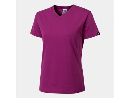 Dámské tričko JOMA VERSALLES SHORT SLEEVE T-SHIRT FUCHSIA (Barva FUCHSIA, Velikost L)