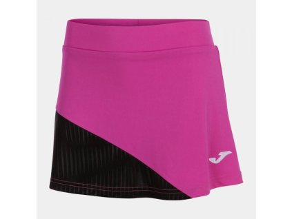 Dámská/Dívčí sportovní sukně JOMA MONTREAL SKIRT FLUOR PINK BLACK (Velikost L, Barva ROSA FLÚOR-NEGRO)