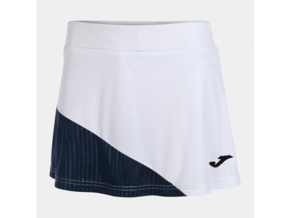Dámská/Dívčí sportovní sukně JOMA MONTREAL SKIRT WHITE NAVY (Velikost L, Barva WHITE-NAVY)