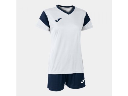 Dámská sportovní souprava JOMA PHOENIX SET WHITE NAVY (Velikost L, Barva WHITE-NAVY)