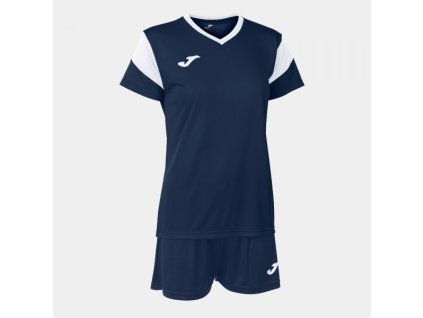 Dámská sportovní souprava JOMA PHOENIX SET NAVY WHITE (Velikost L, Barva NAVY-WHITE)