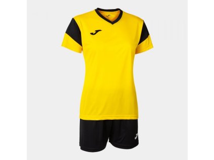 Dámská sportovní souprava JOMA PHOENIX SET YELLOW BLACK (Velikost L, Barva YELLOW-BLACK)