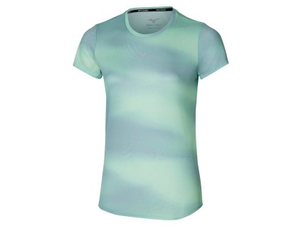 Dámské sportovní tričko Mizuno Core Graphic tee (W) / Flash Mint (Velikost L)