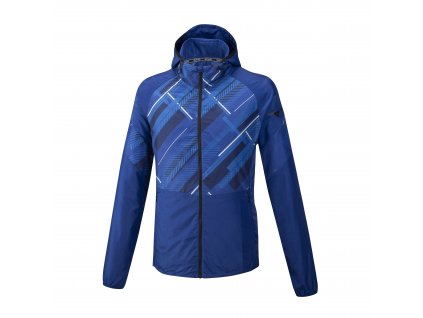 Pánská sportovní bunda Mizuno Printed Jacket / Mazarine Blue
