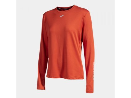 Dámské běžecké tričko JOMA R-NATURE LONG SLEEVE T-SHIRT RED (Velikost L, Barva RED)