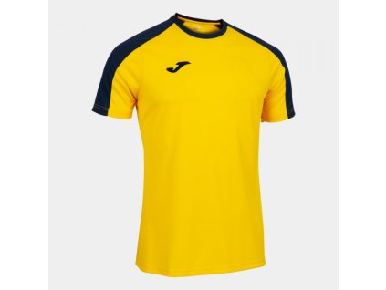 Pánské/Chlapecké fotbalové tričko JOMA ECO CHAMPIONSHIP SHORT SLEEVE T-SHIRT YELLOW NAVY (Velikost S, Barva YELLOW-NAVY)