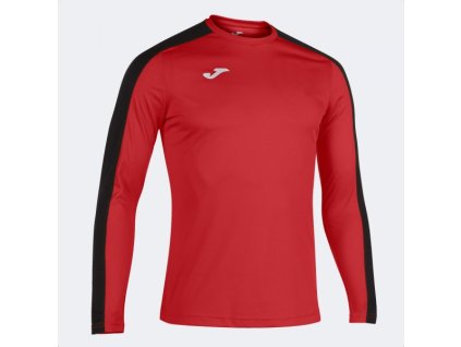 Pánské/Chlapecké sportovní tričko JOMA ACADEMY LONG SLEEVE T-SHIRT RED BLACK (Velikost 2XL-3XL, Barva RED-BLACK)