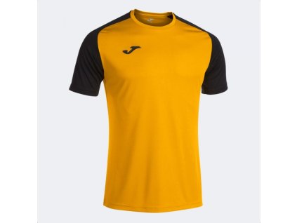 Pánské/Chlapecké sportovní tričko JOMA ACADEMY IV SHORT SLEEVE T-SHIRT AMBER BLACK
