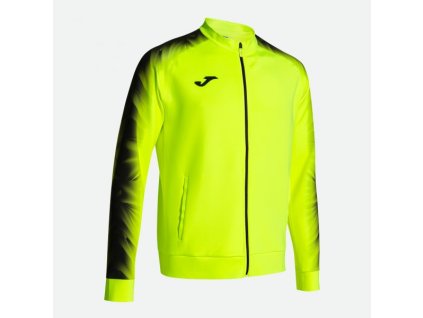 Pánská/Chlapecká sportovní mikina JOMA ELITE XI FULL ZIP SWEATSHIRT FLUOR YELLOW BLACK (Velikost 2XL, Barva AMARILLO FLÚOR-NEGRO)