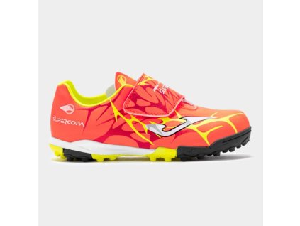 Dětské fotbalové turfy JOMA SUPER COPA JR 2507 RED TURF (Velikost 37, Barva RED)