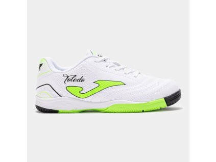 Dětská sálová obuv JOMA TOLEDO JR 2502 WHITE INDOOR (Velikost 28, Barva WHITE)