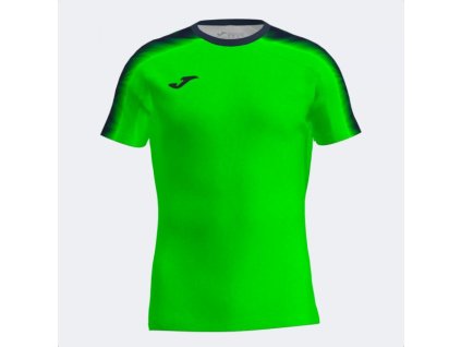 Dámské sportovní tričko JOMA ELITE XI SHORT SLEEVE T-SHIRT FLUOR GREEN DARK NAVY (Velikost M, Barva FLUOR GREEN)
