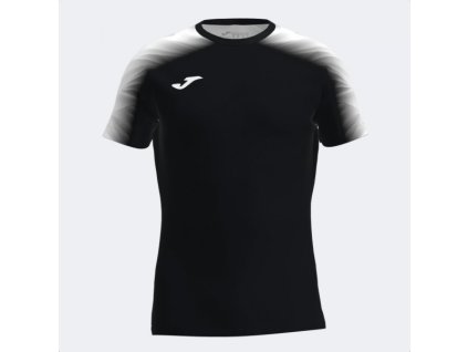 Dámské sportovní tričko Joma ELITE XI SHORT SLEEVE T-SHIRT BLACK WHITE (Velikost M, Barva BLACK-WHITE)