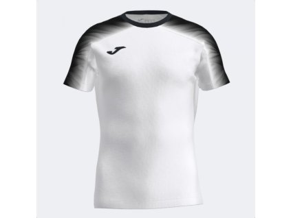 Dámské sportovní tričko JOMA ELITE XI SHORT SLEEVE T-SHIRT WHITE BLACK (Velikost M, Barva WHITE-BLACK)