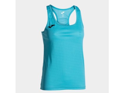 Dámské/Dívčí sportovní tílko JOMA T-SHIRT SIENA TURQUOISE SLEEVELESS WOMAN (Velikost 152, Barva TURQUOISE)