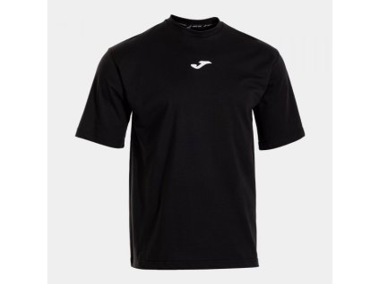 Pánské tričko JOMA STEP SHORT SLEEVE T-SHIRT BLACK (Velikost M, Barva BLACK)