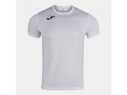 Pánské/Chlapecké sportovní tričko JOMA RECORD II SHORT SLEEVE T-SHIRT WHITE (Velikost 2XL, Barva WHITE)