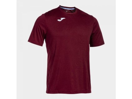 Pánské/Chlapecké sportovní tričko JOMA COMBI S/S T-SHIRT BURGUNDY (Barva BURGUNDY, Velikost 152)
