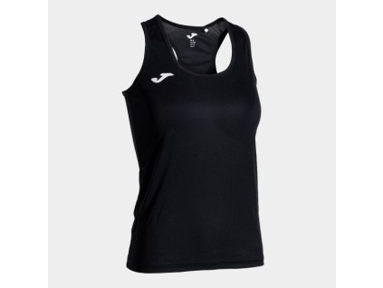 Dámské/Dívčí sportovní tílko JOMA SIENA II TANK TOP BLACK (Velikost 152, Barva BLACK)