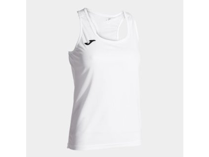 Dámské/Dívčí sportovní tílko JOMA SIENA II TANK TOP WHITE (Velikost M, Barva WHITE)