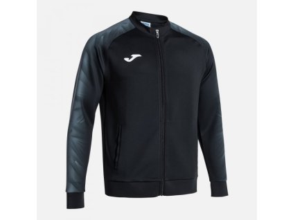 Pánská sportovní mikina JOMA ELITE XI FULL ZIP SWEATSHIRT BLACK ANTHRACITE