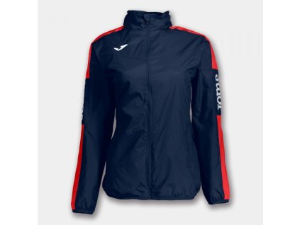 Dámská/Dívčí sportovní bunda JOMA RAINJACKET CHAMPIONSHIP IV NAVY-RED WOMAN