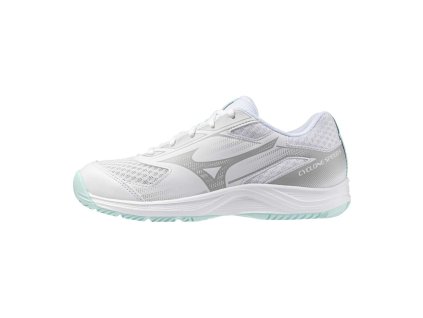 Dámská halová obuv Mizuno CYCLONE SPEED 5(W) / White/Blue Tint (Velikost 42.5/8.5)