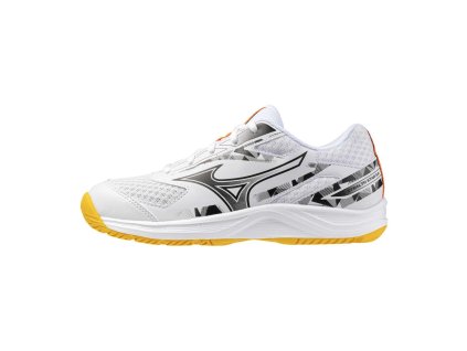 Dětská halová obuv Mizuno STEALTH STAR 3 Jr.(C) / White/Fiery Coral 2/Citrus