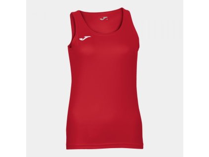 Dámské/Dívčí sportovní tílko JOMA DIANA SLEEVELESS WOMEN SHIRT RED (Velikost 152, Barva RED)