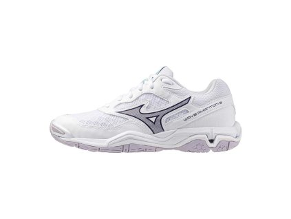 Dámská halová obuv Mizuno WAVE PHANTOM 3(W) / White/VioletIndigo/CamelliaRos (Variant 42.5/8.5)