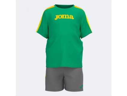 Dětská sportovní souprava JOMA KIDS CAMP SET GREEN GREY (Velikost 10 (3XS), Barva GREEN)