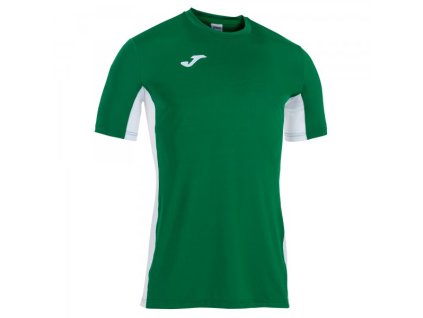 Pánské/Chlapecké sportovní tričko JOMA SUPERLIGA T-SHIRT GREEN-WHITE S/S (Velikost L, Barva GREEN-WHITE)