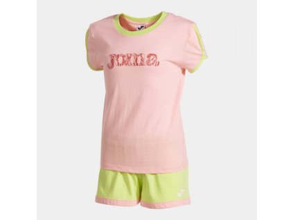 Dětská sportovní souprava JOMA KIDS CAMP SET PINK LIME (Velikost 10 (3XS), Barva PINK)
