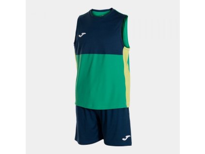 Dětská sportovní souprava JOMA KIDS CAMP SET GREEN NAVY (Velikost 10 (3XS), Barva GREEEN-NAVY)
