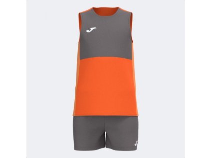 Dětská sportovní souprava JOMA KIDS CAMP SET ORANGE GREY (Velikost 10 (3XS), Barva ORANGE)