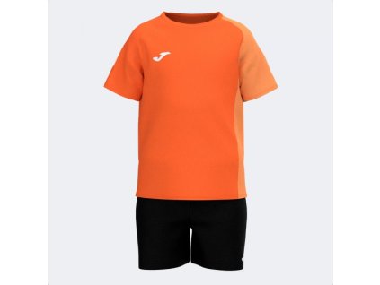 Dětská sportovní souprava JOMA KIDS CAMP SET ORANGE BLACK (Velikost 8 (4XS), Barva ORANGE-BLACK)