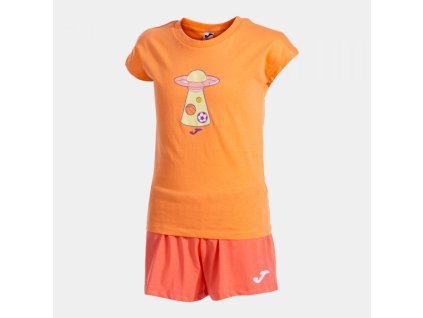 Dětská sportovní souprava JOMA KIDS CAMP SET ORANGE CORAL (Velikost 10 (3XS), Barva ORANGE)