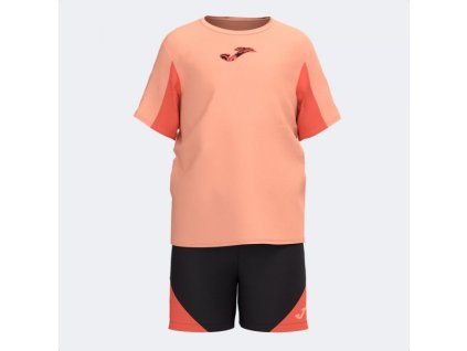 Dětská sportovní souprava JOMA KIDS CAMP SET ORANGE BLACK (Velikost 10 (3XS), Barva ORANGE-BLACK)