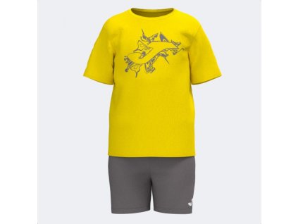 Dětská sportovní souprava JOMA KIDS CAMP SET GOLD GREY (Velikost 10 (3XS), Barva GOLD-BLACK)