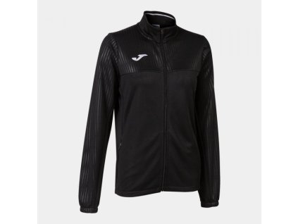 Dámská/Dívčí sportovní mikina JOMA MONTREAL FULL ZIP SWEATSHIRT BLACK (Velikost 12 (2XS), Barva BLACK)
