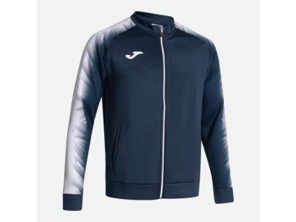Pánská/Chlapecká sportovní mikina JOMA ELITE XI FULL ZIP SWEATSHIRT NAVY WHITE (Velikost L, Barva NAVY-WHITE)