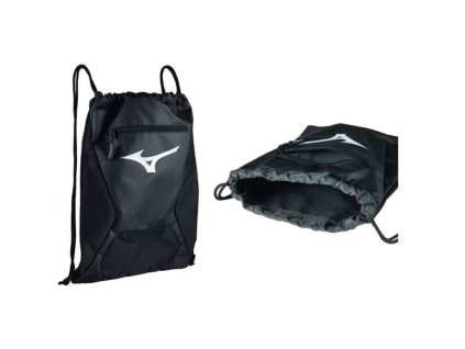 Vak na záda MIzuno Zip Drawbag / Black / OS (Velikost OS)