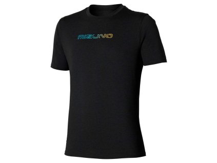 Pánské sportovní tričko Mizuno Core Mizuno Short SleeveTee(M) / Black (Velikost L)