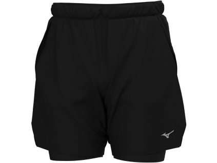 Pánské sportovní šortky Mizuno Core 7.5 Inches 2in1 Short(M) / Black (Velikost L)